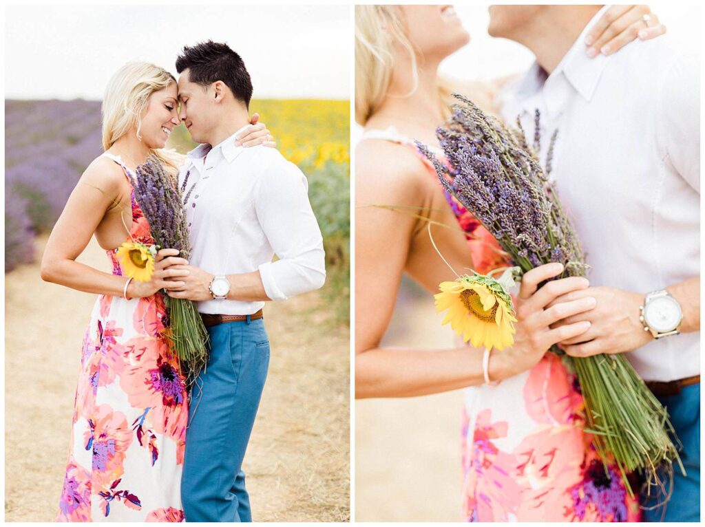 photoshoot engagement session lavender aix provence