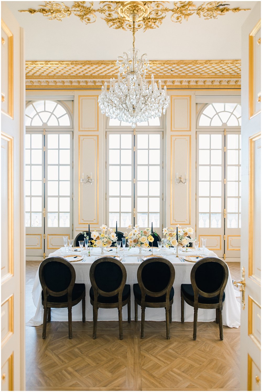 table de mariage au Chateau Saint Georges