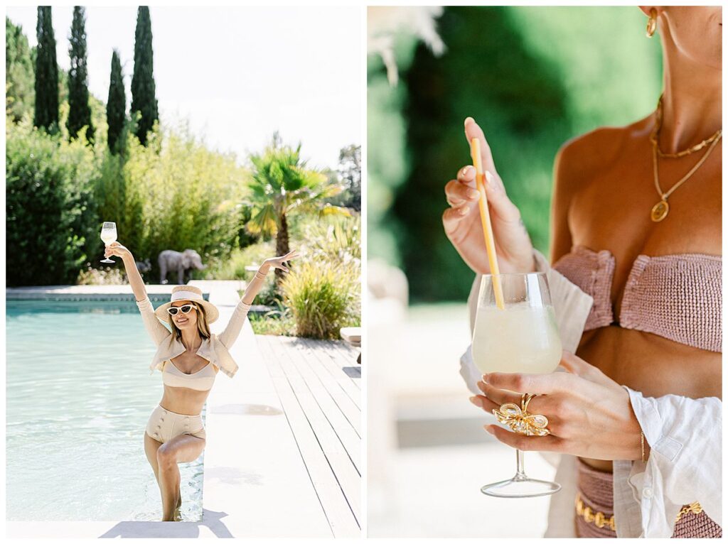 pool party wedding in provence